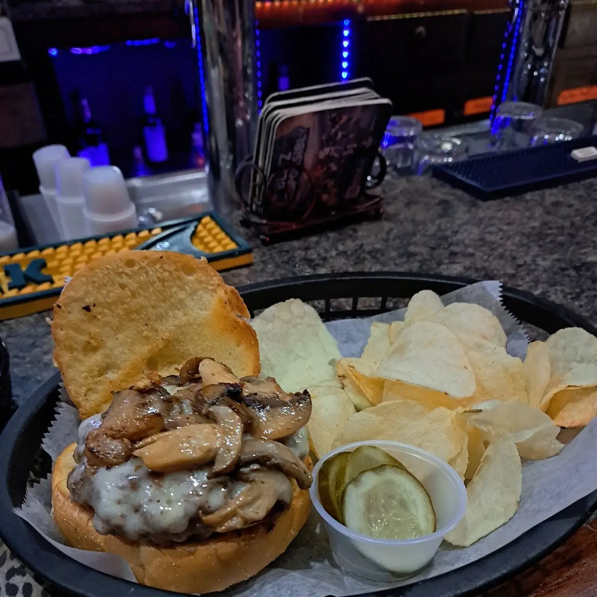Mushroom Swiss Burger