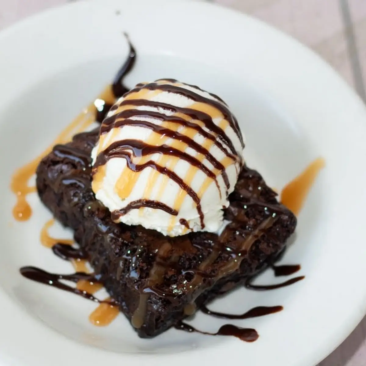 Fudge Brownie Sundae