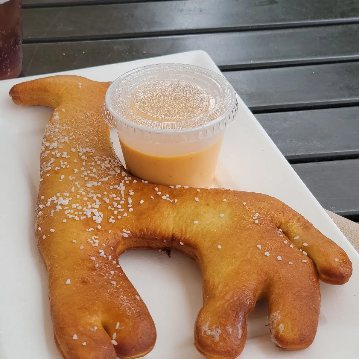 Giraffe Shaped Soft Pretzel
