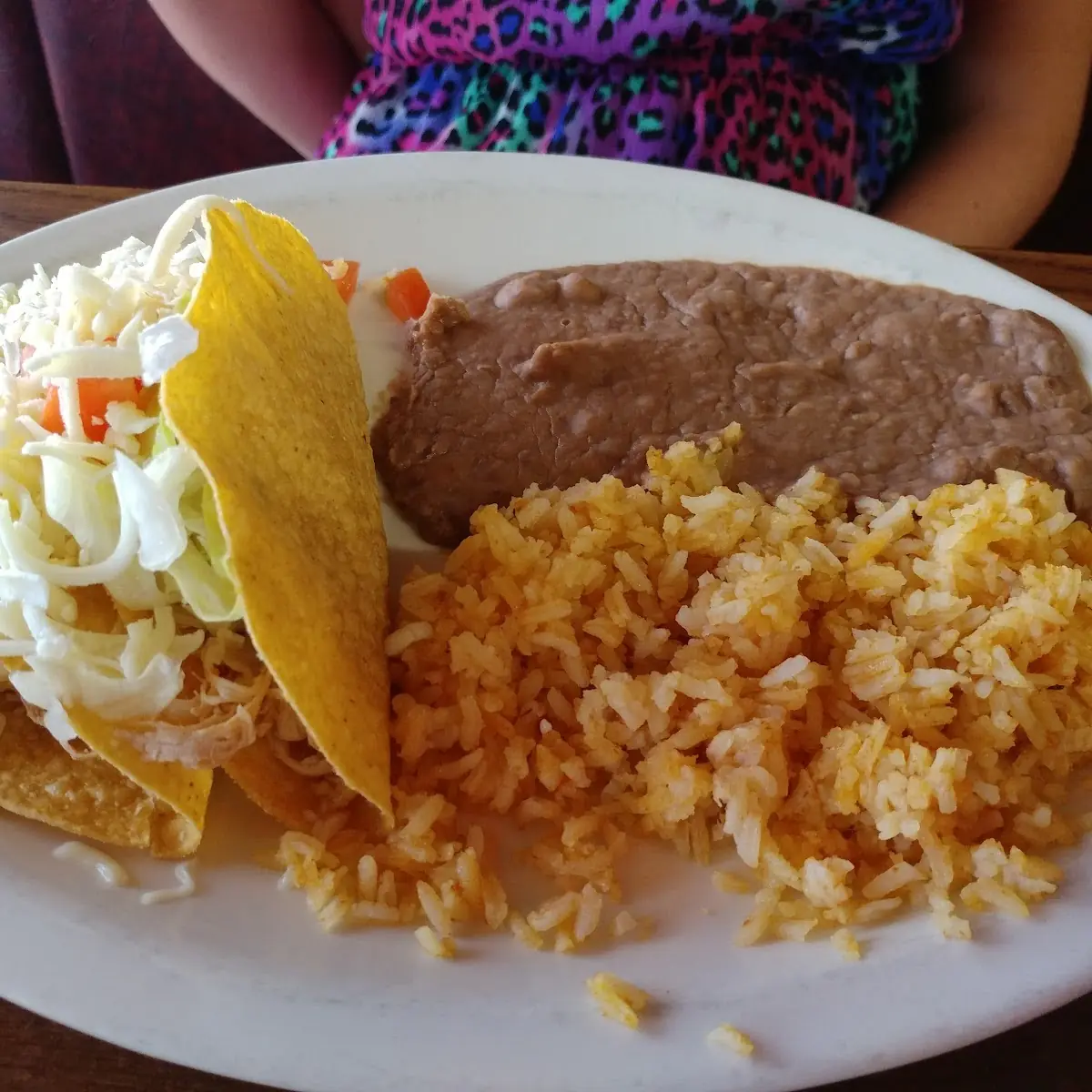 Cheese Enchiladas and Refried Beans