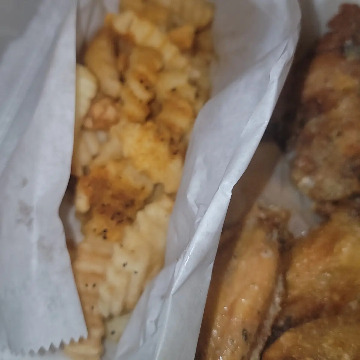 Ranch Chicken Wings and Fries