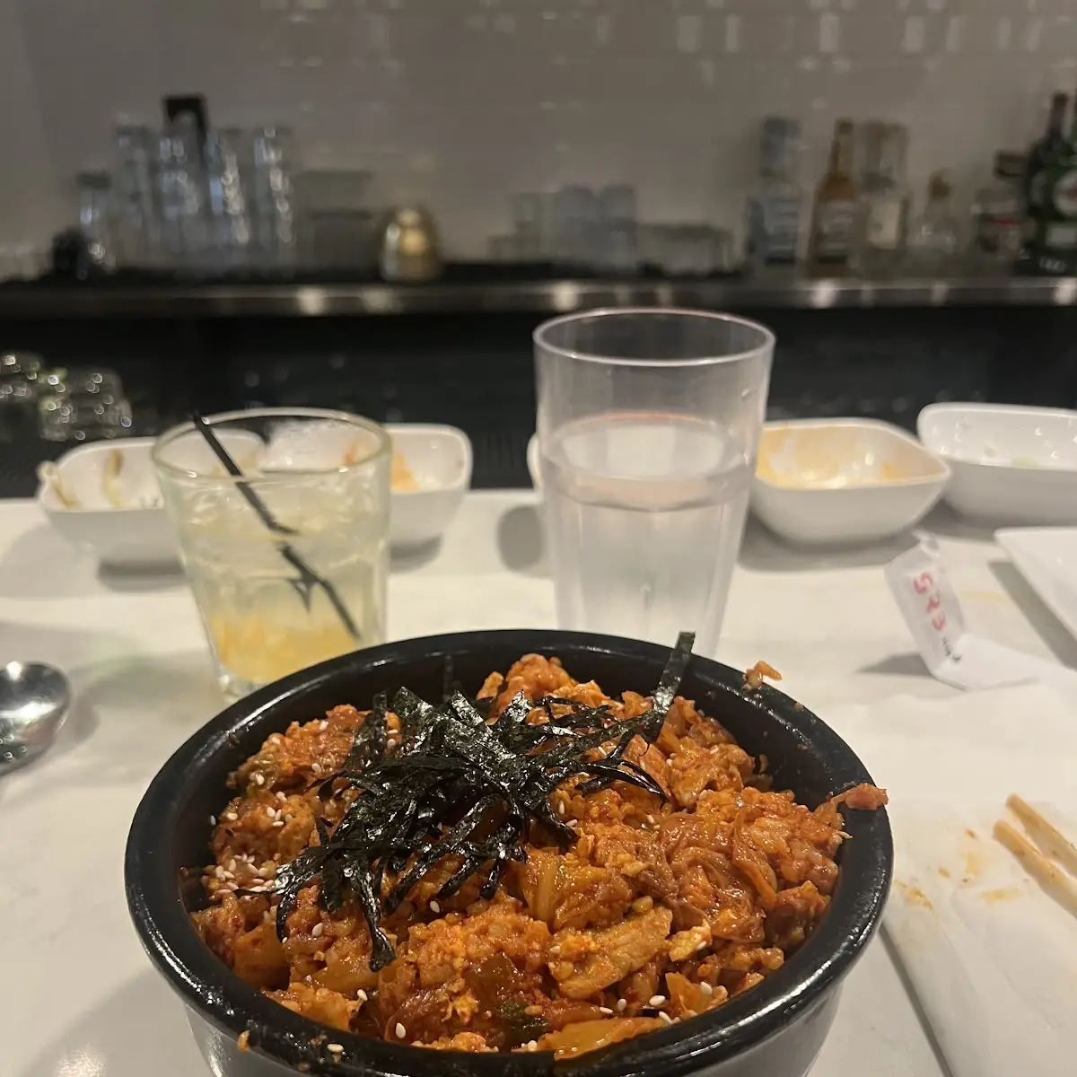 Kimchi Fried Rice with Pork