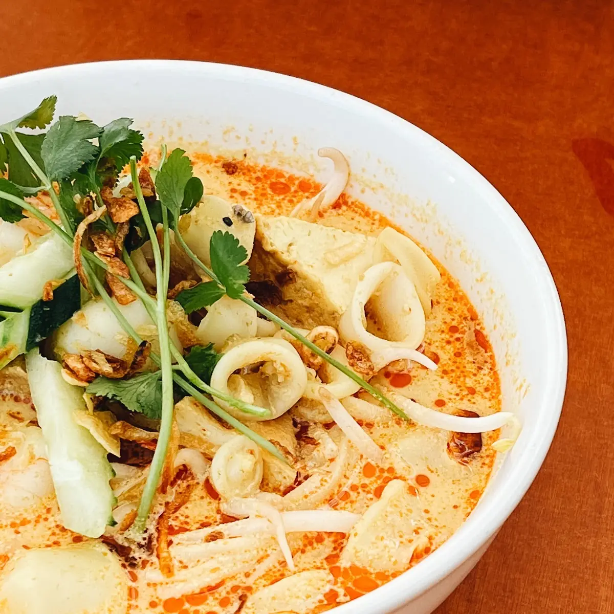 Seafood Laksa Noodle Soup