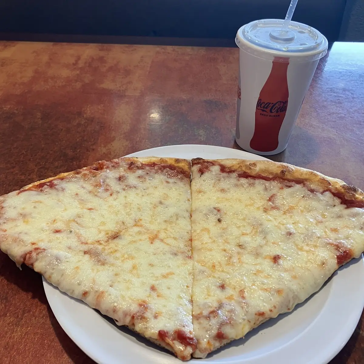 Cheese Pizza on a Plate
