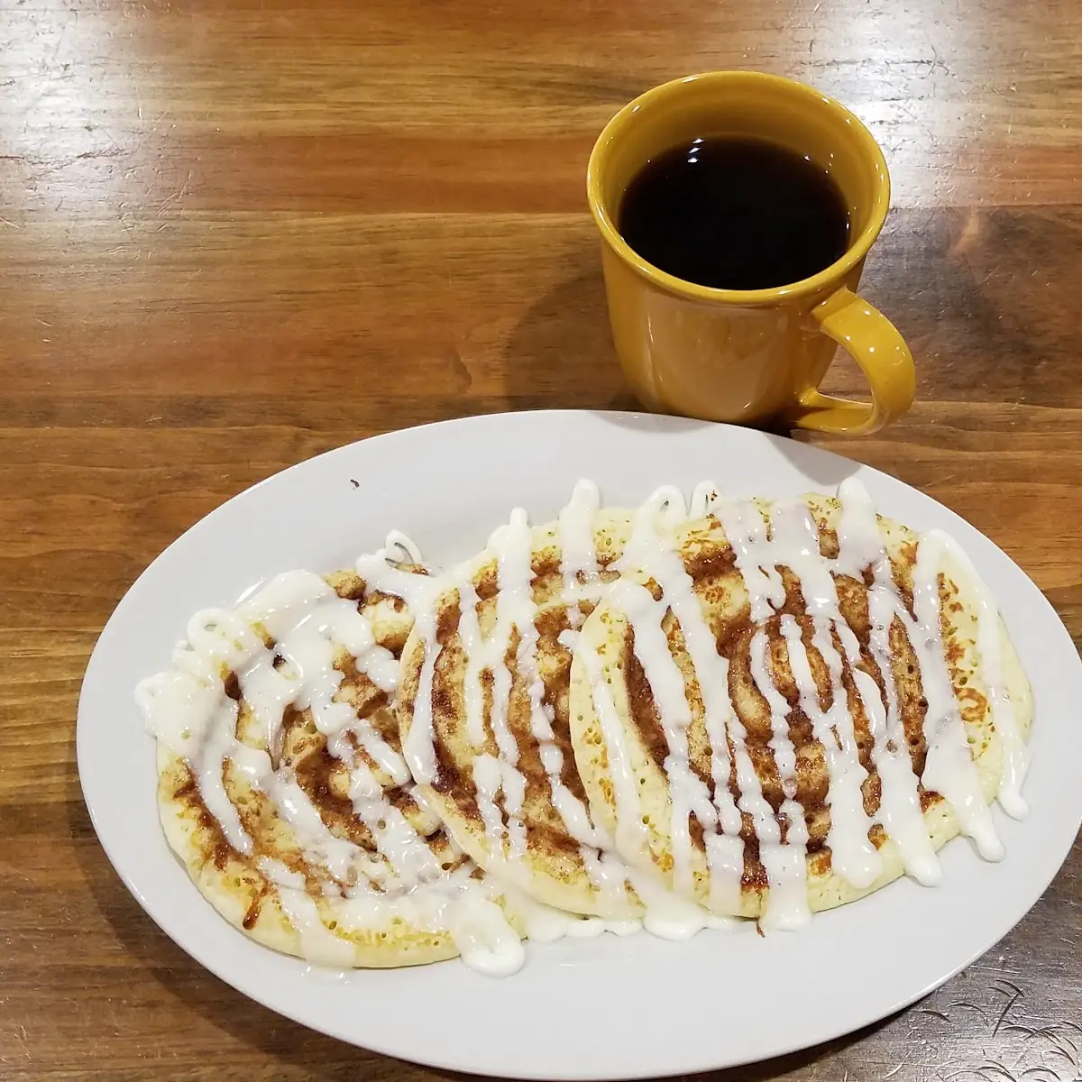 Cinnamon Roll Pancakes