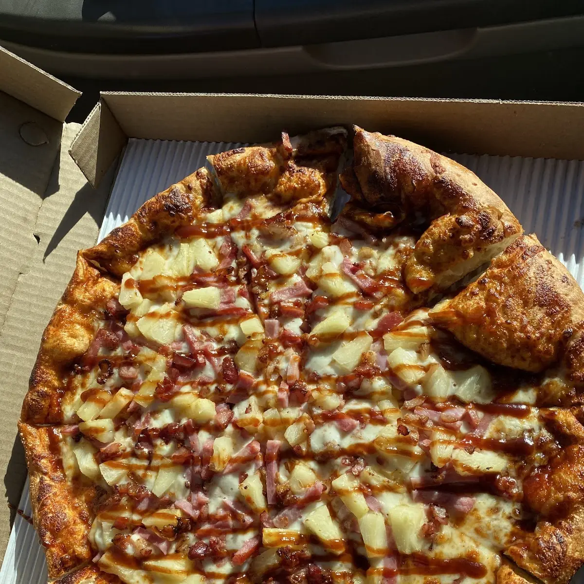 Spicy Hawaiian BBQ Pizza