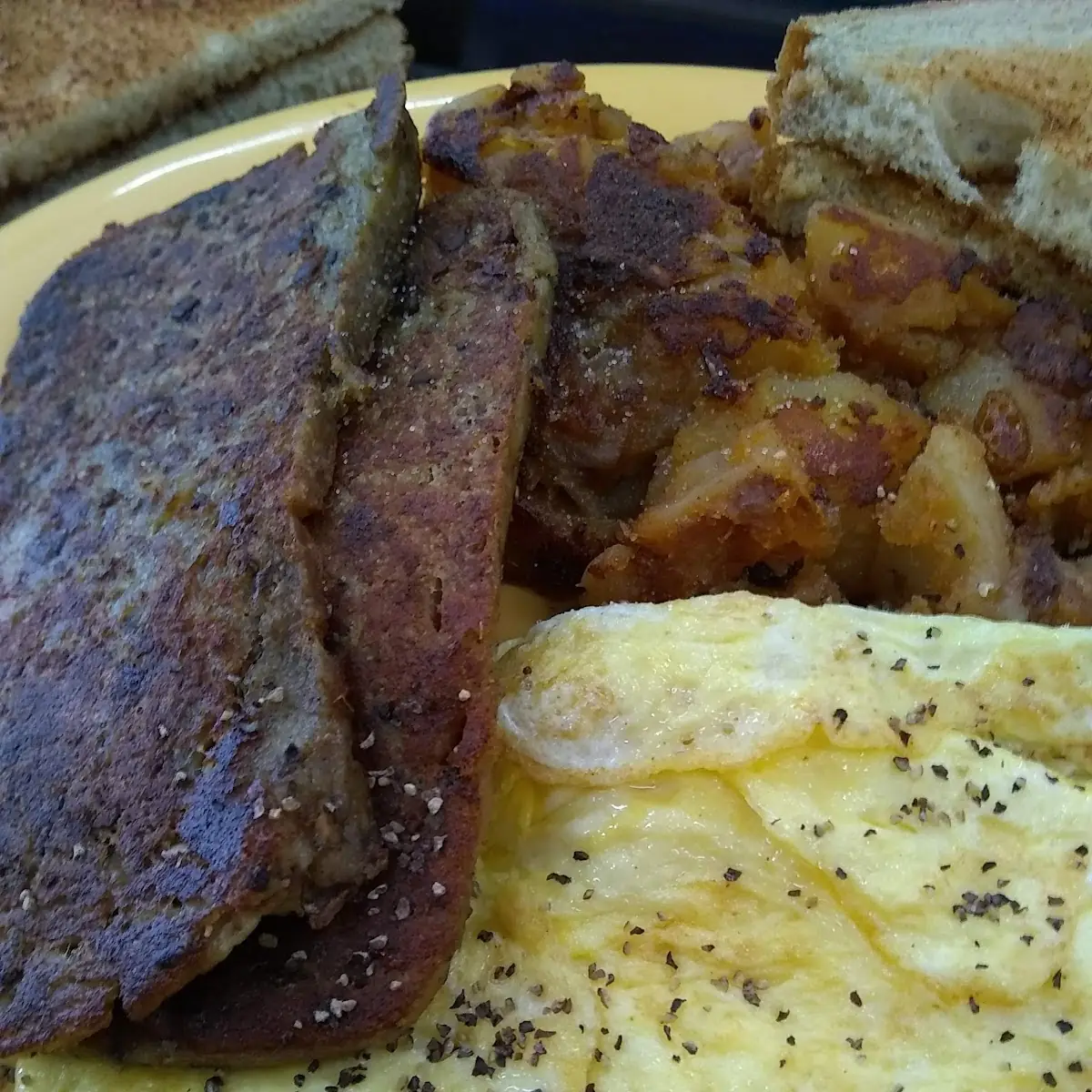 Scrapple and Scrambled Eggs