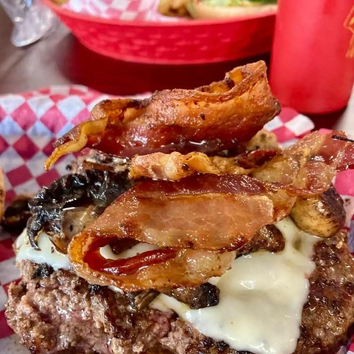 Bacon Mushroom Swiss Burger