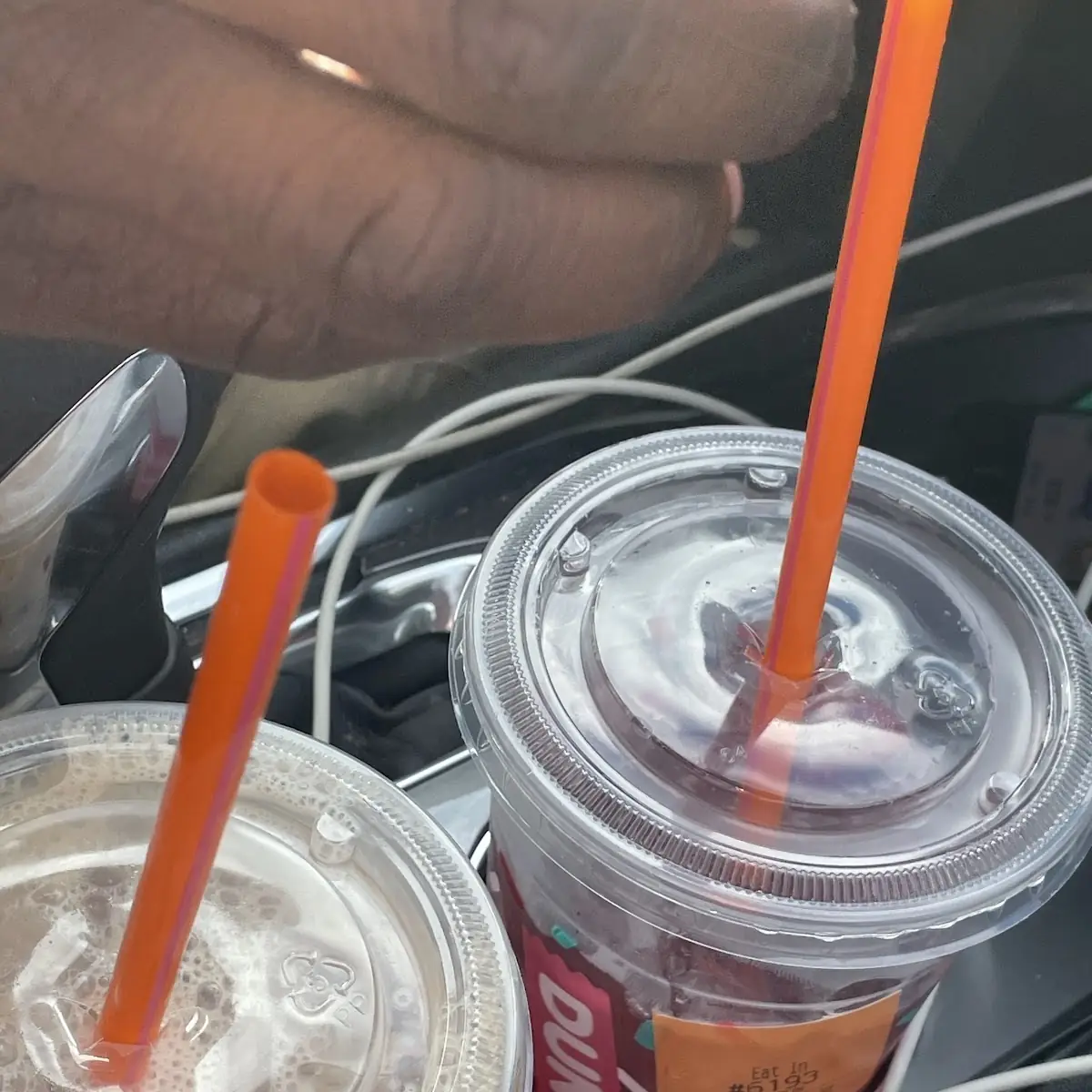 Iced Chai Latte and Dragon Fruit Refresher