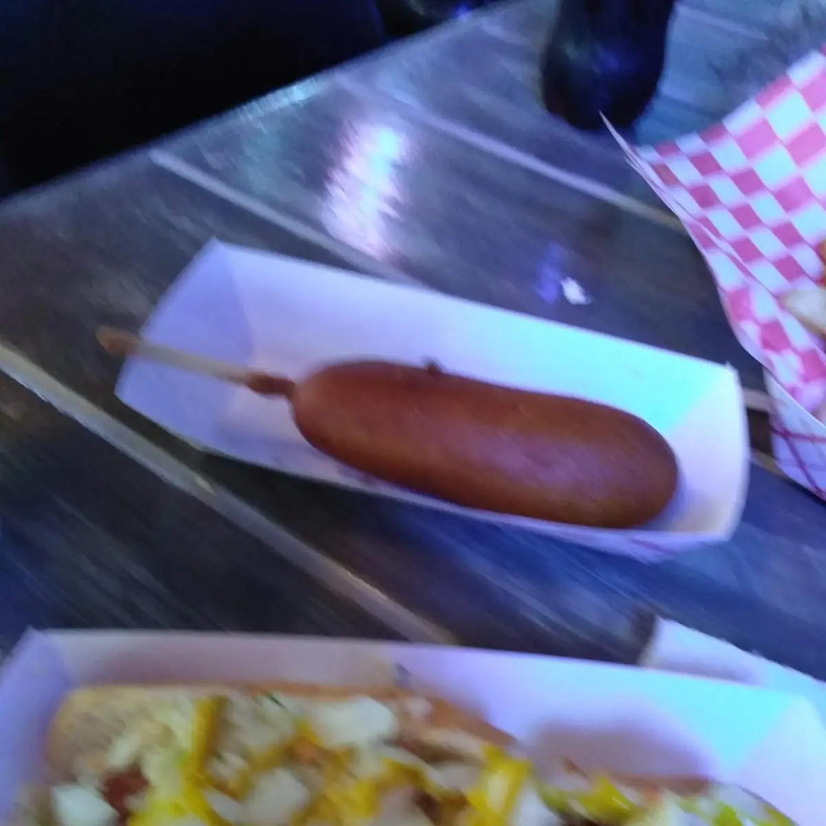 Corn Dog and Fried Green Tomatoes