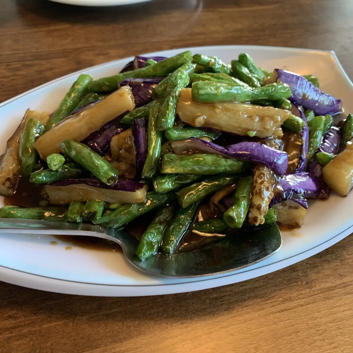 Sautéed Eggplant with String Beans