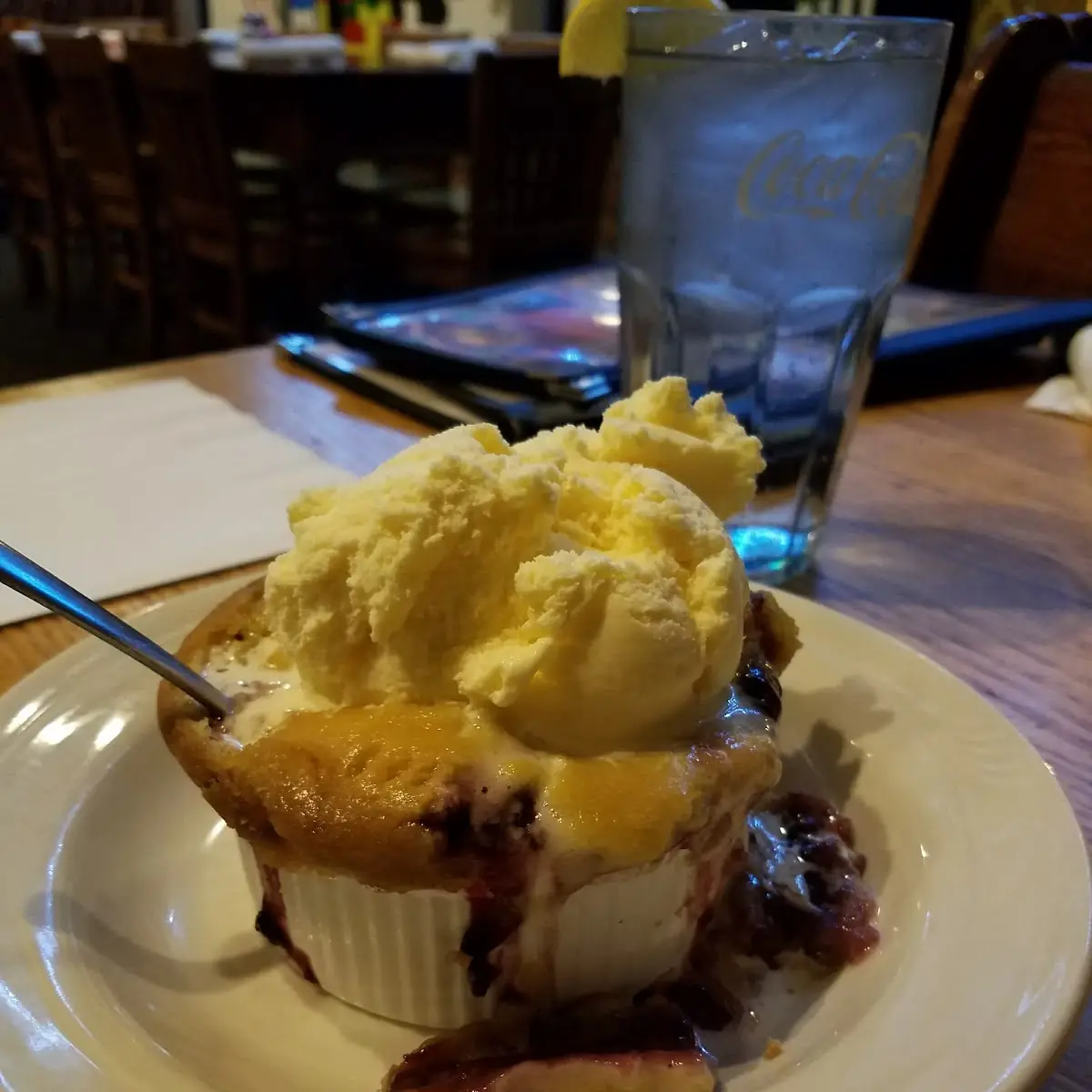 Fruit Cobbler a La Mode