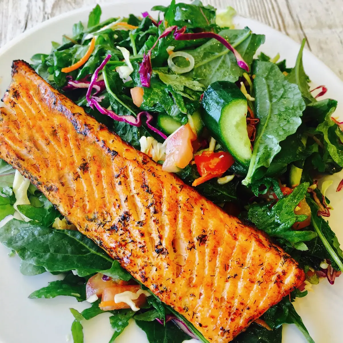 Salmon Fillet & 2 Side Orders