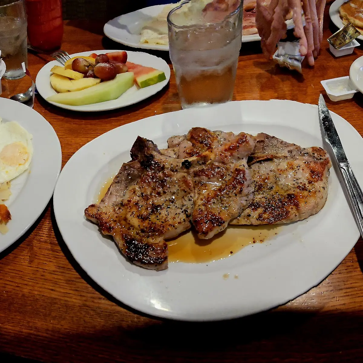 Pork Chops and Eggs