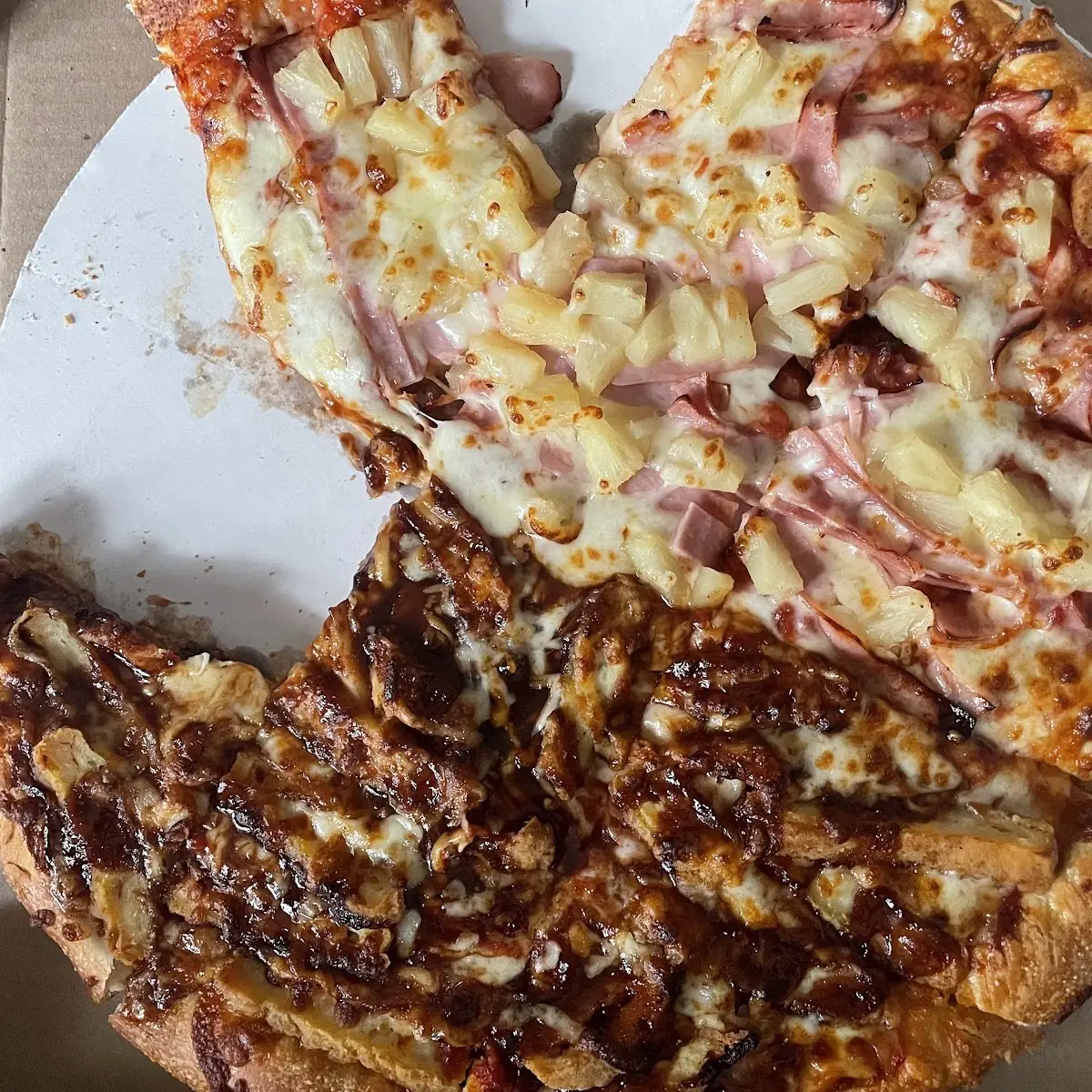 Barbecue Chicken Hawaiian Pizza