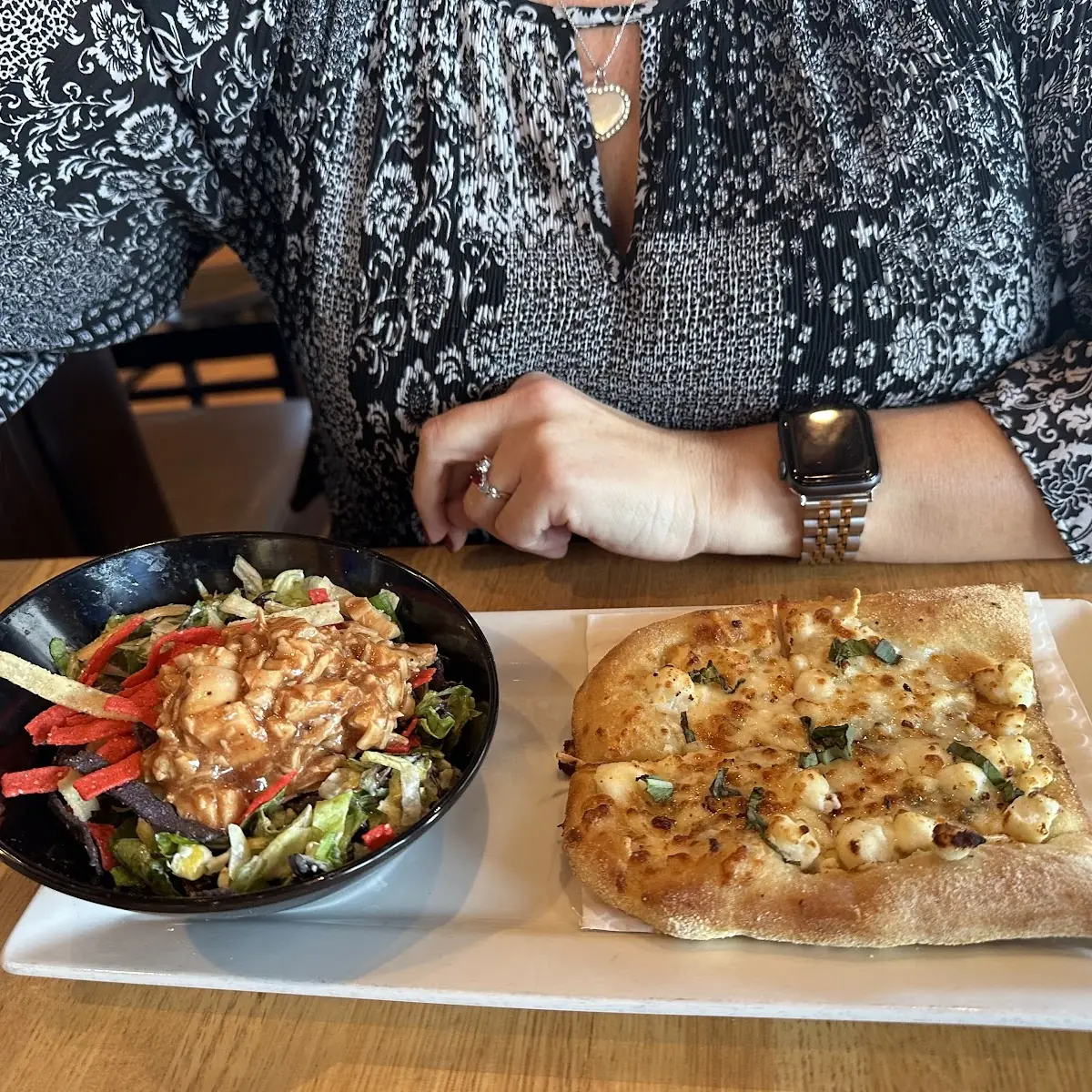 Salad and Pizza