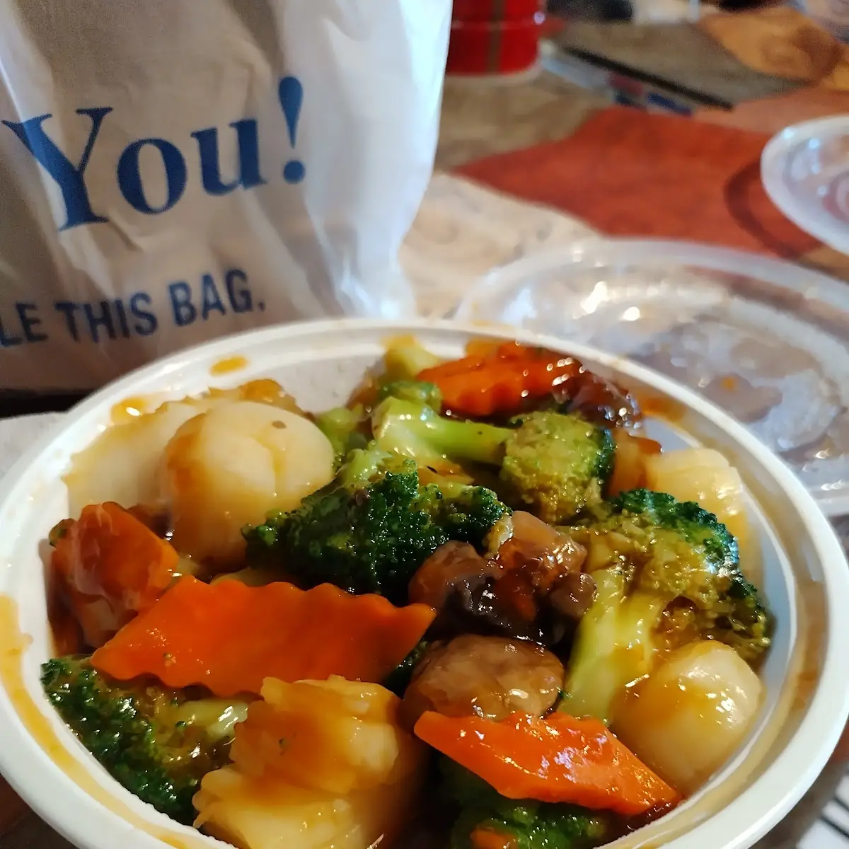 Scallops w Mixed Vegetables