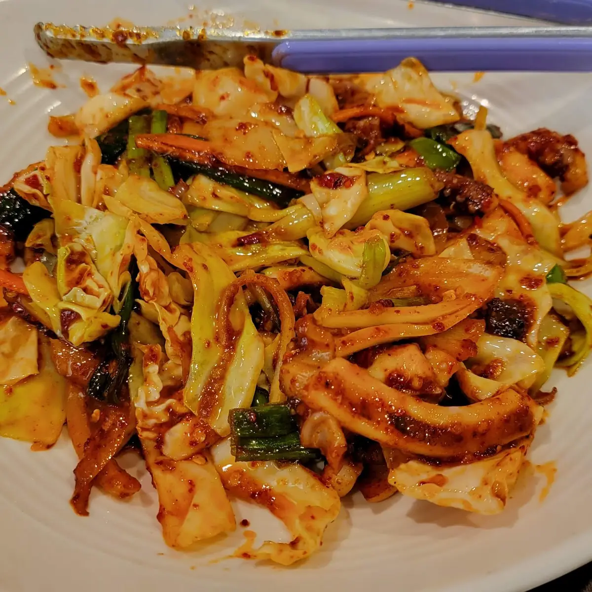 Stir Fried Squid with Veggie 오징어 볶음