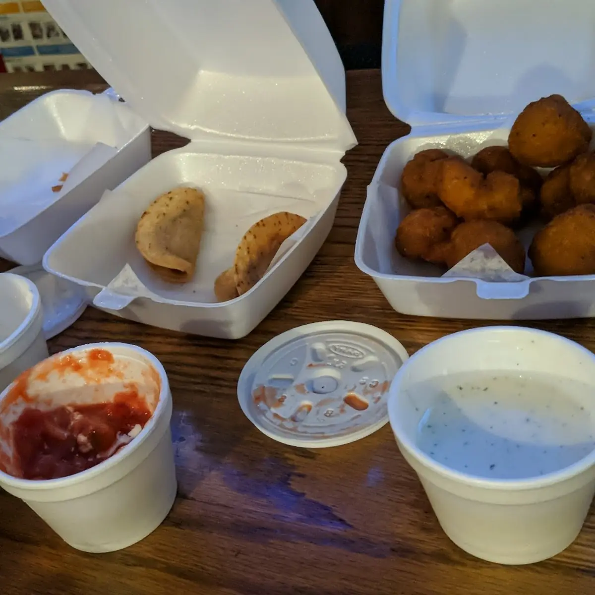 Mini Tacos and Breaded Mushrooms