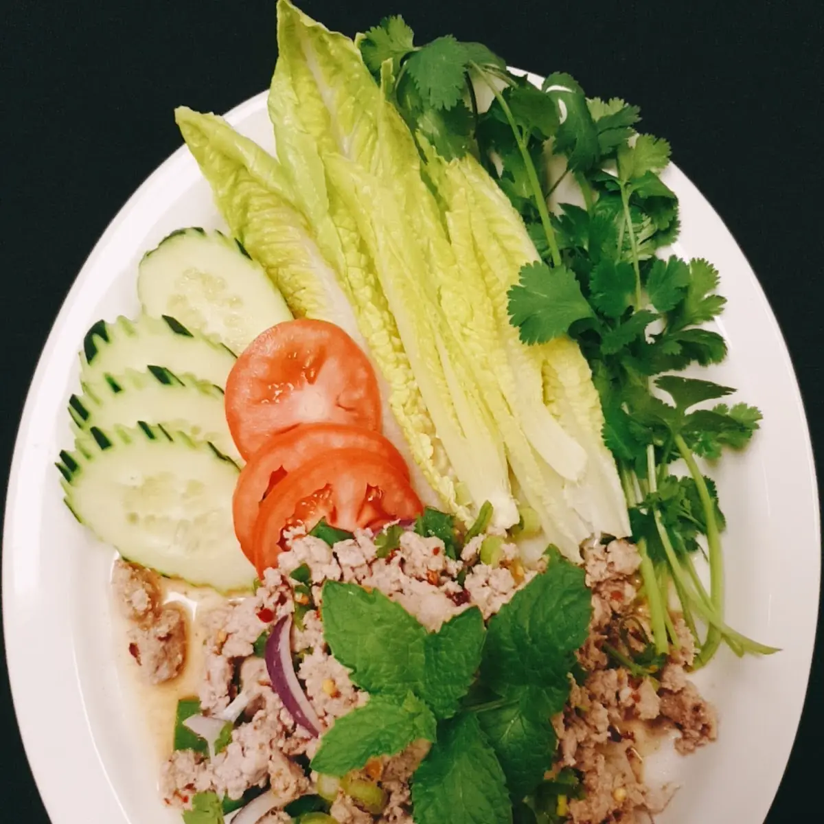 Larb (Ground Meat Salad.)