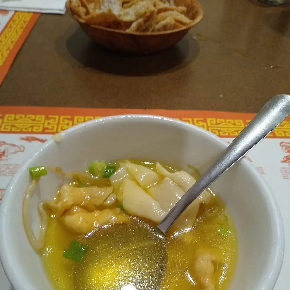 Wonton Soup with Sprouts