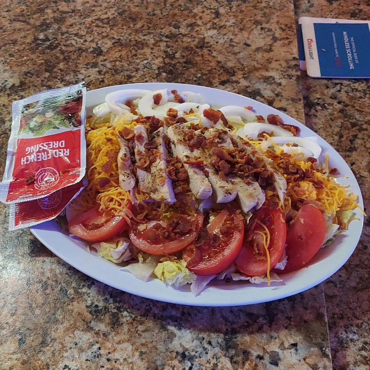 Bacon Chicken Ranch Salad