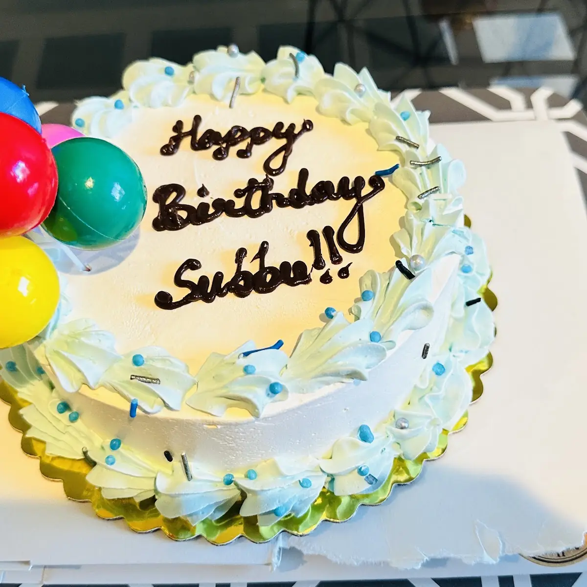 Mango Falooda Ice Cream Cake