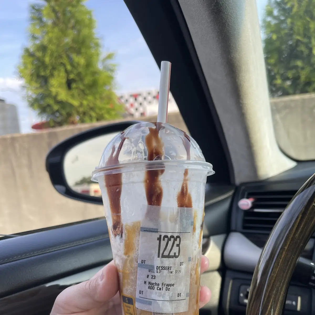 Mocha Frappe with Caramel Drizzle