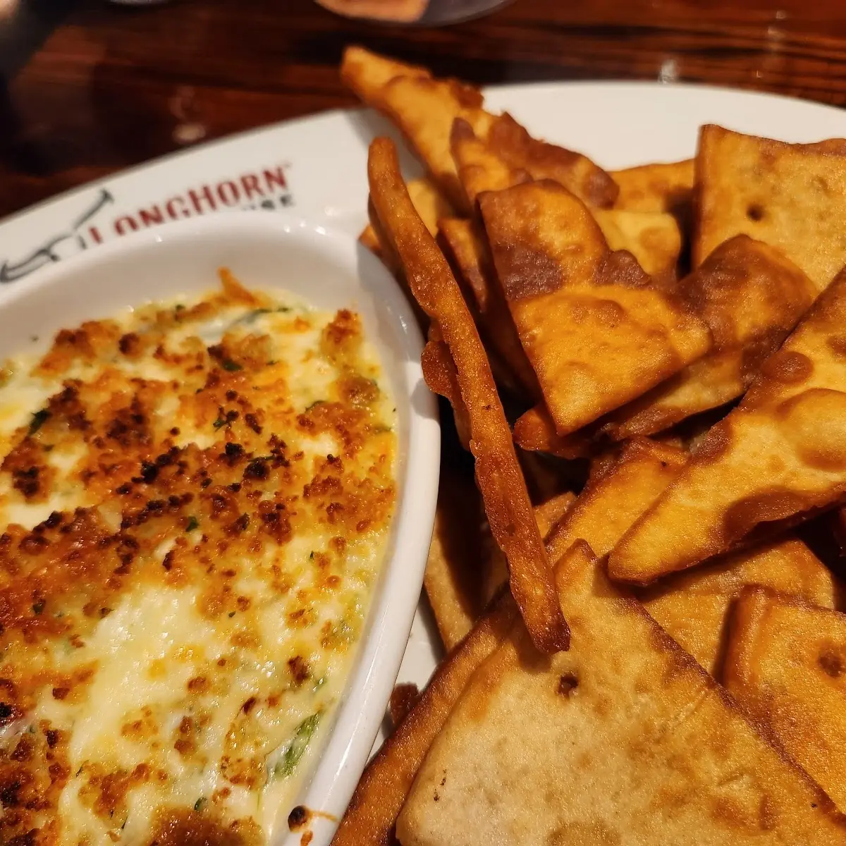 New Parmesan Crusted Spinach Dip