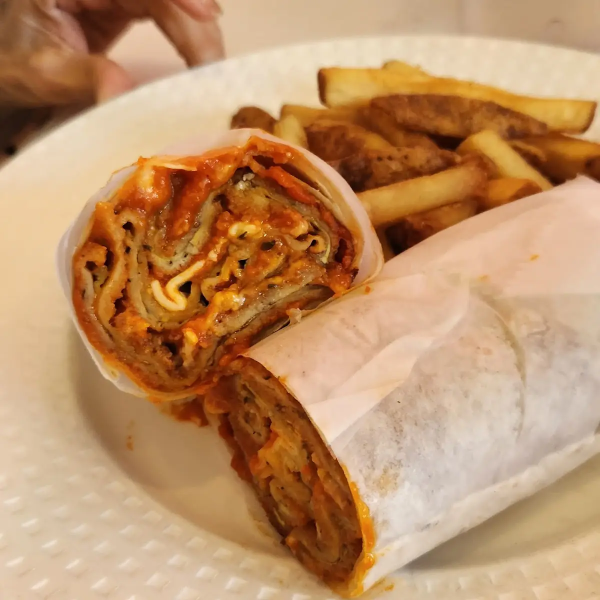 Eggplant Parmesan Wrap