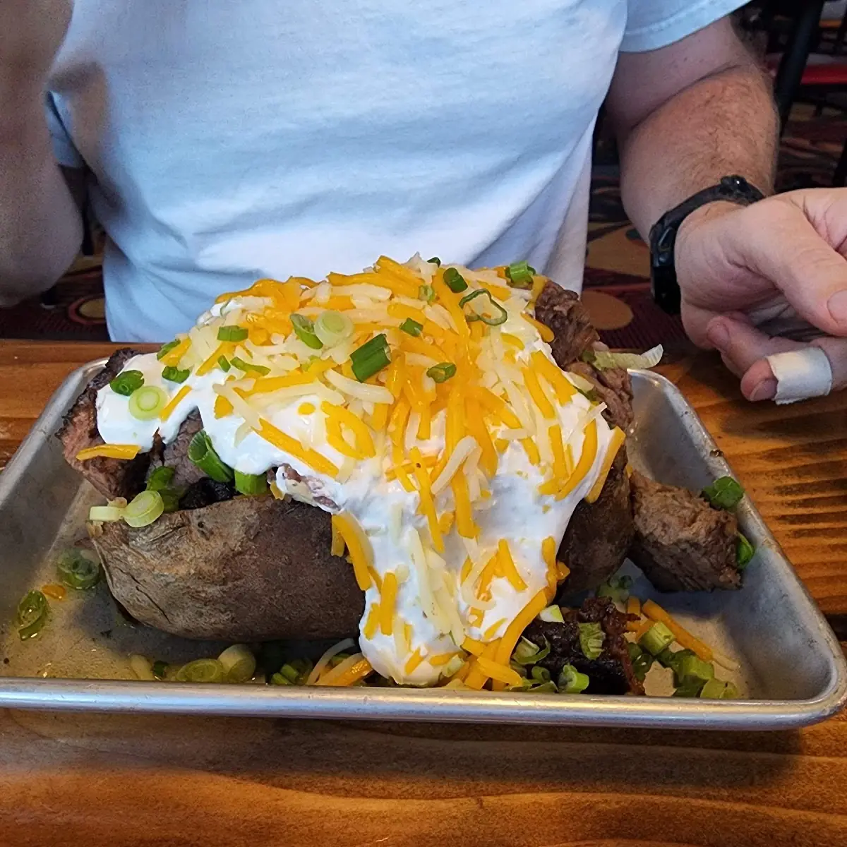 Loaded Baked Potato with BBQ