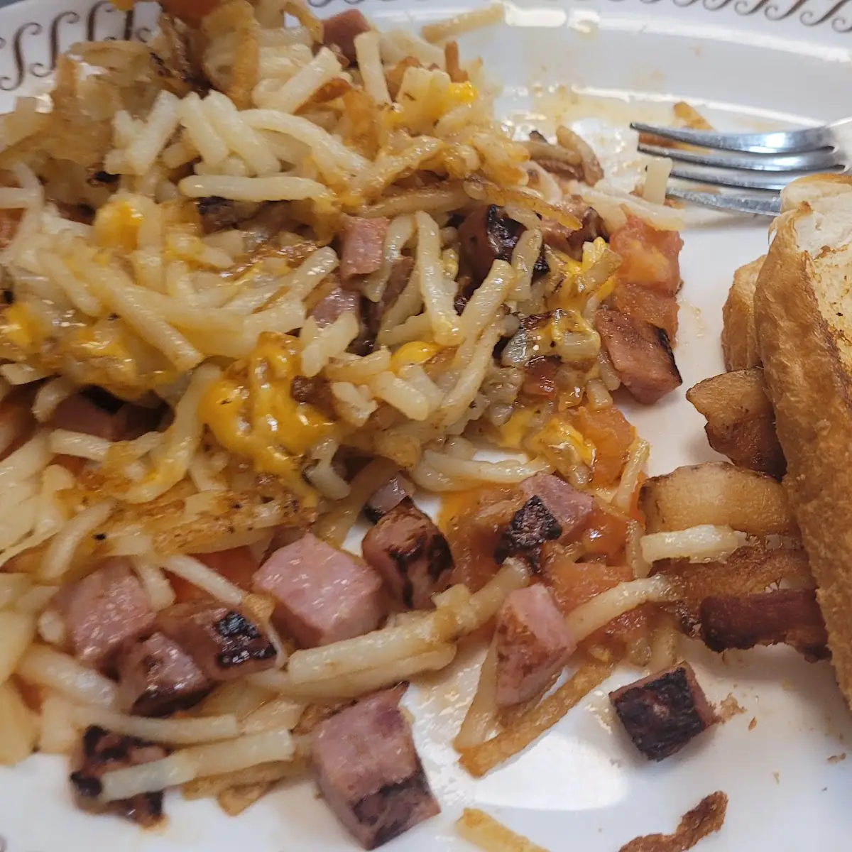 Texas Breakfast Melt with Hashbrowns