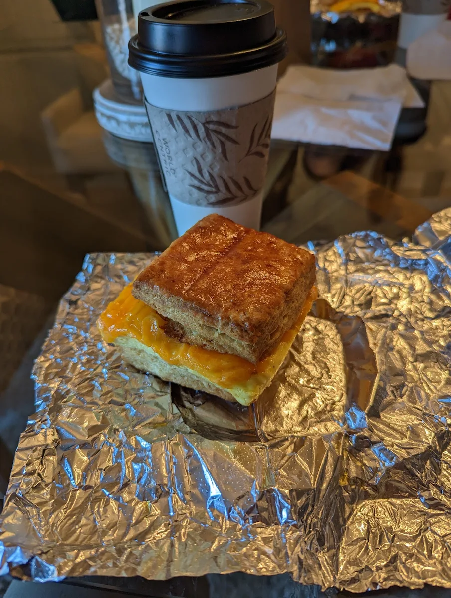 Breakfast Sandwich with Drip Coffee