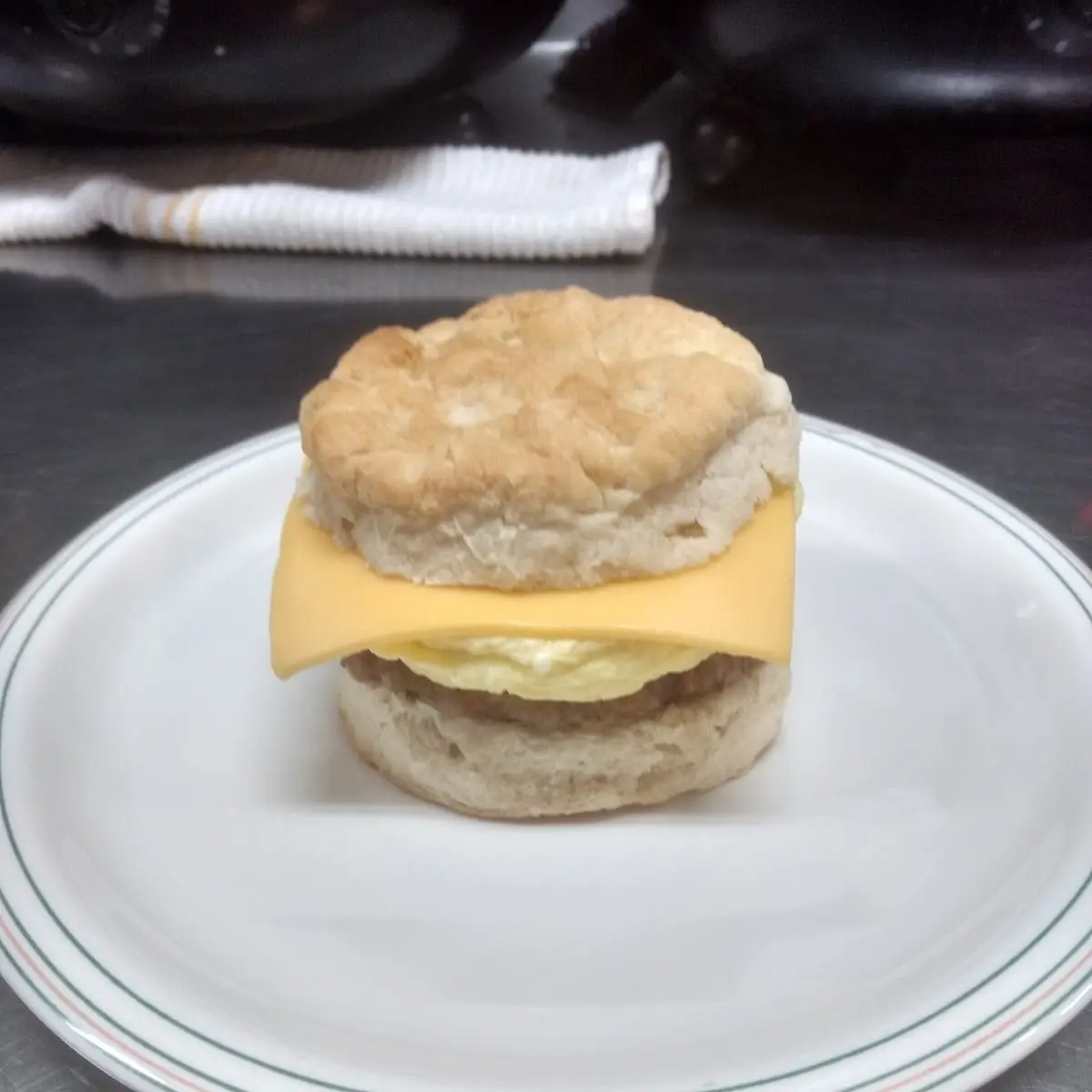 Sausage Egg and Cheese Biscuit
