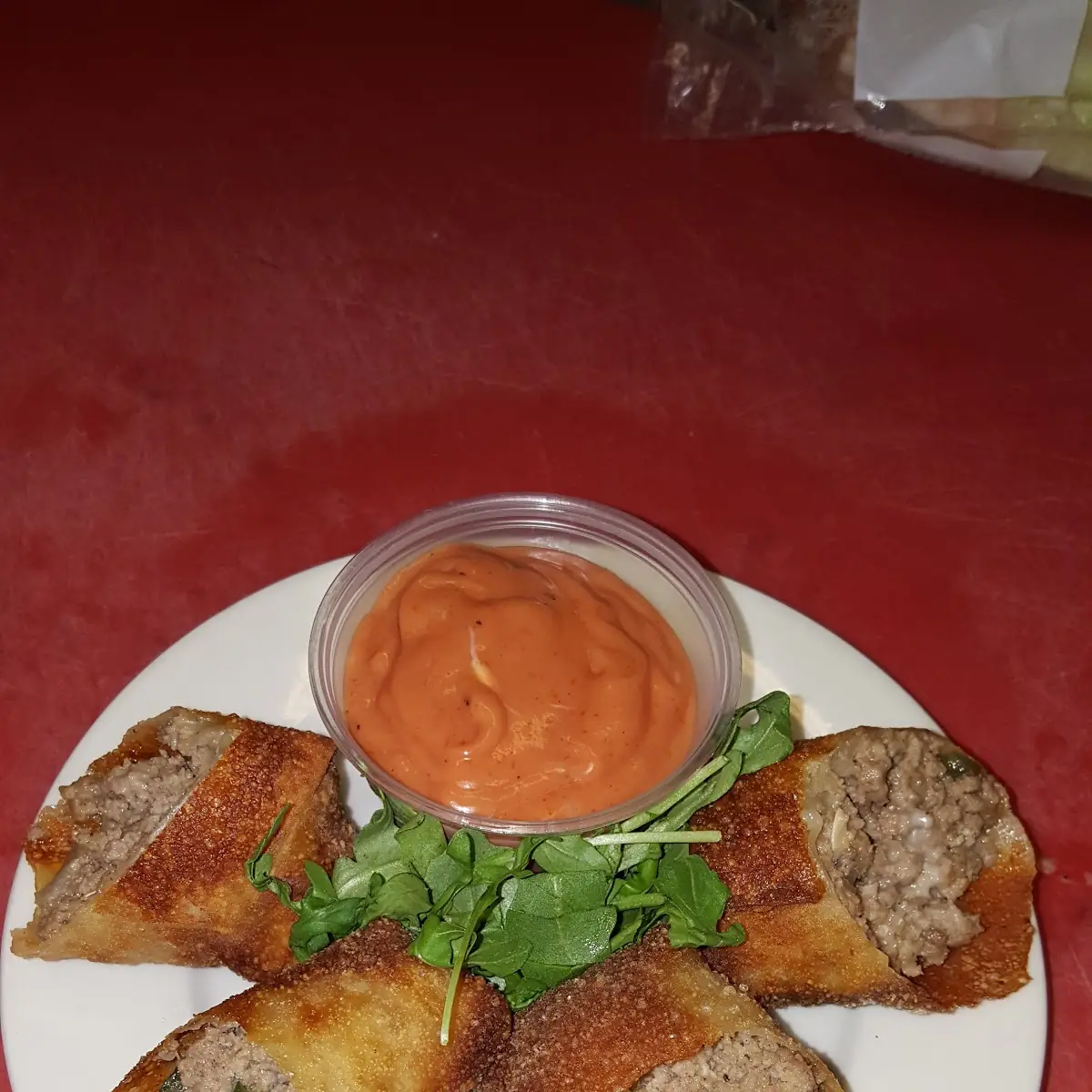 Cheeseburger Spring Roll