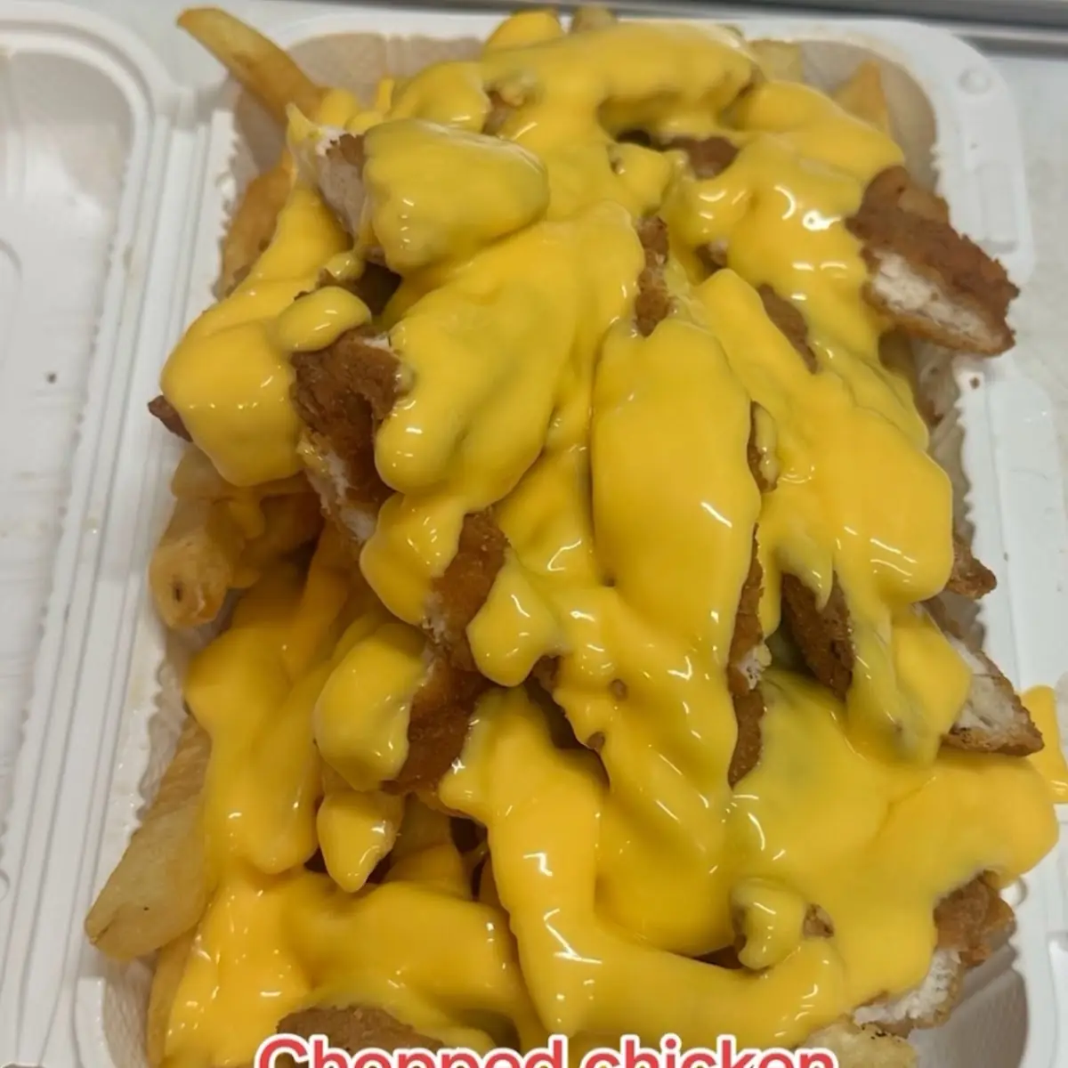 Chopped Chicken Cheese Fries