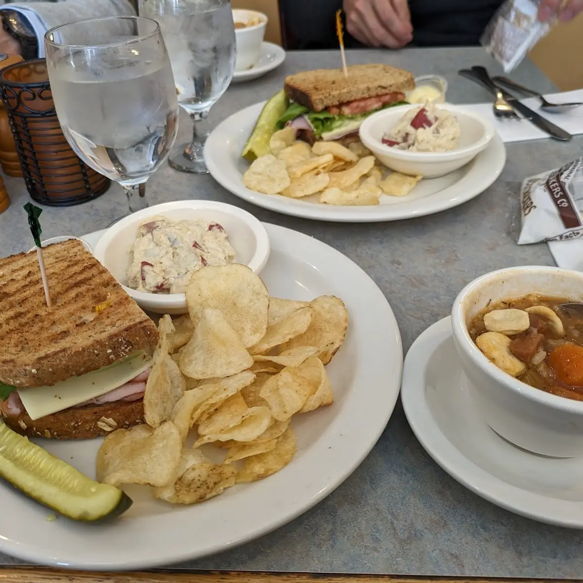 Soup and Half Sandwich