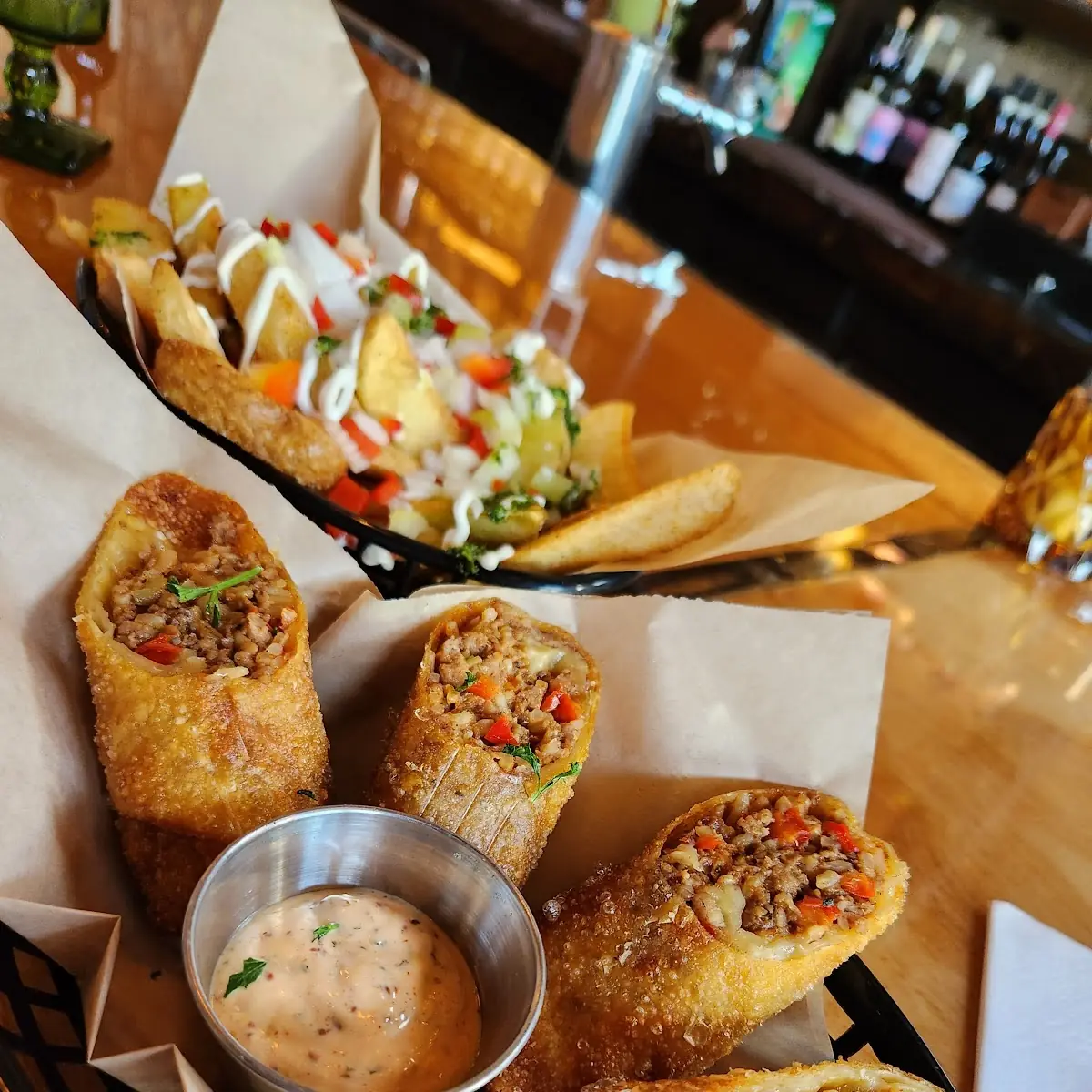 Boudin Egg Rolls