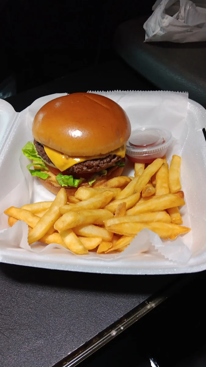 Jr Cheese Burger & Fries