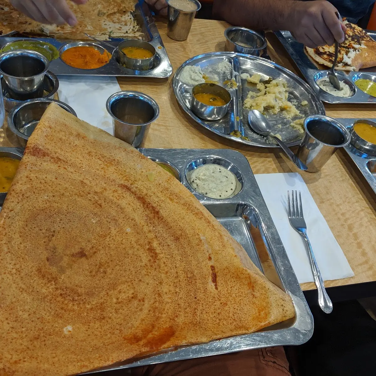 Idli Sambar Medu Vada and Mysore Masala Dosa