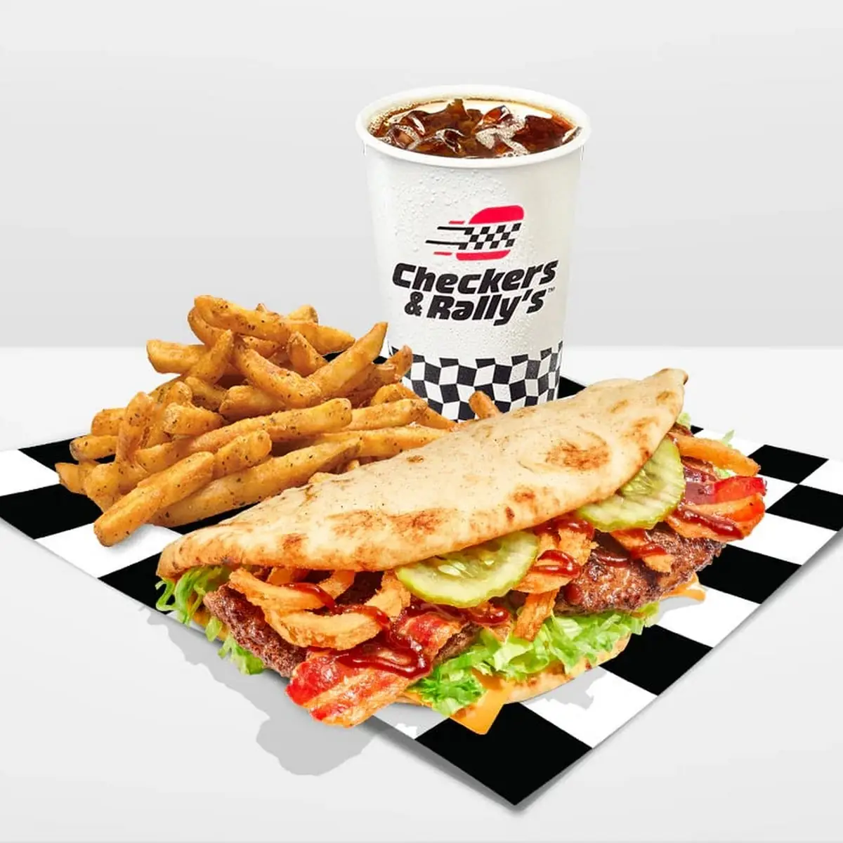Bacon Burger Flatbread Combo