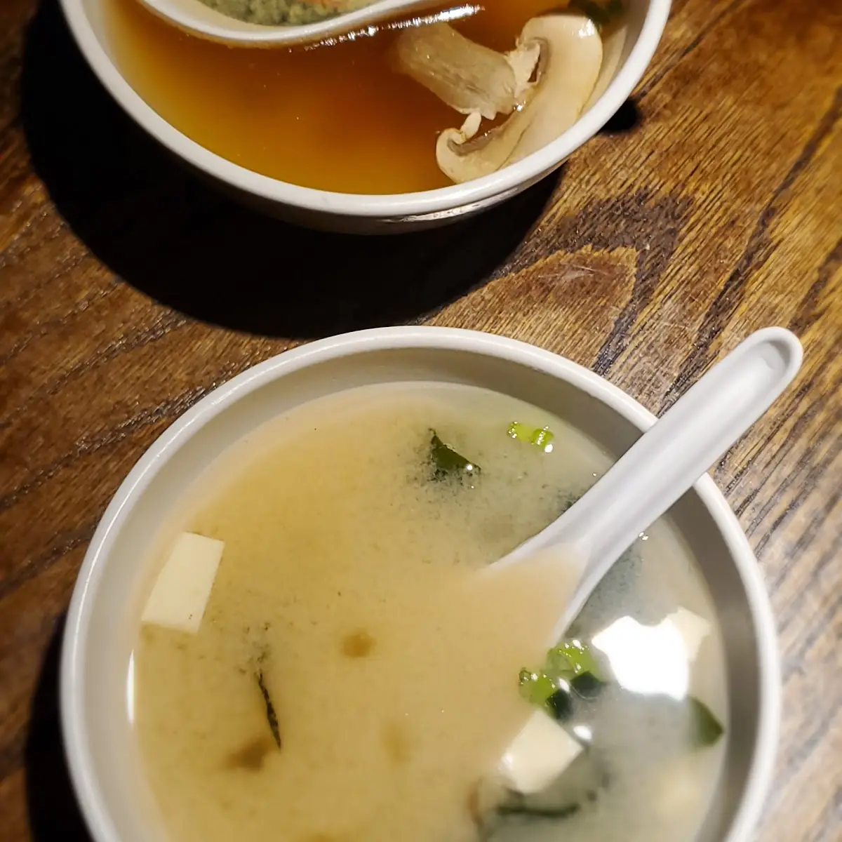 Miso Soup and Onion Soup