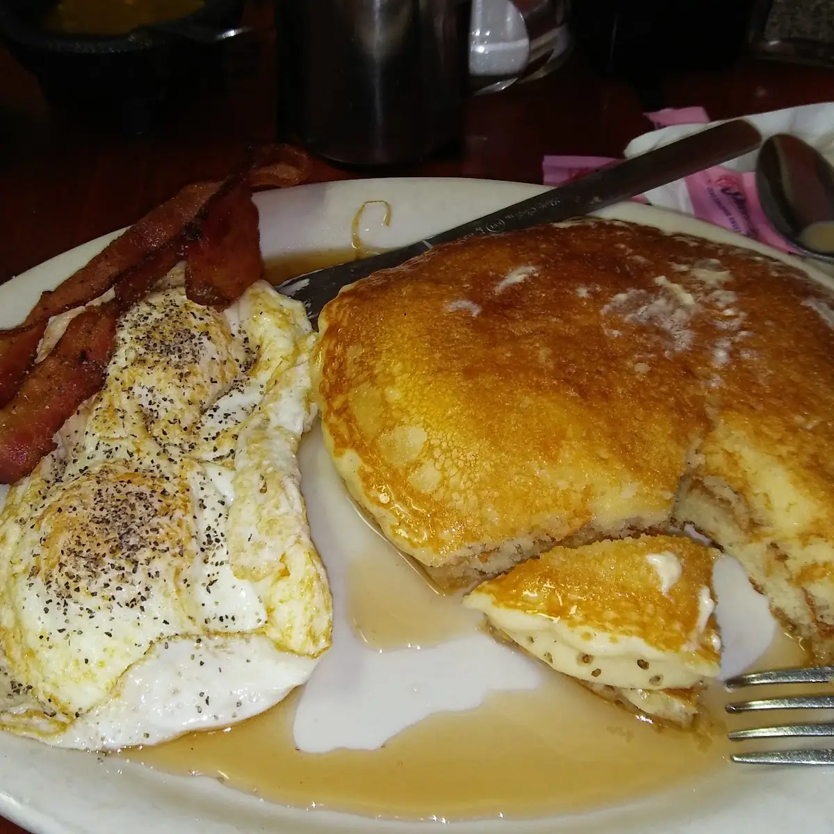Deuces Wild Pancake Platter Breakfast