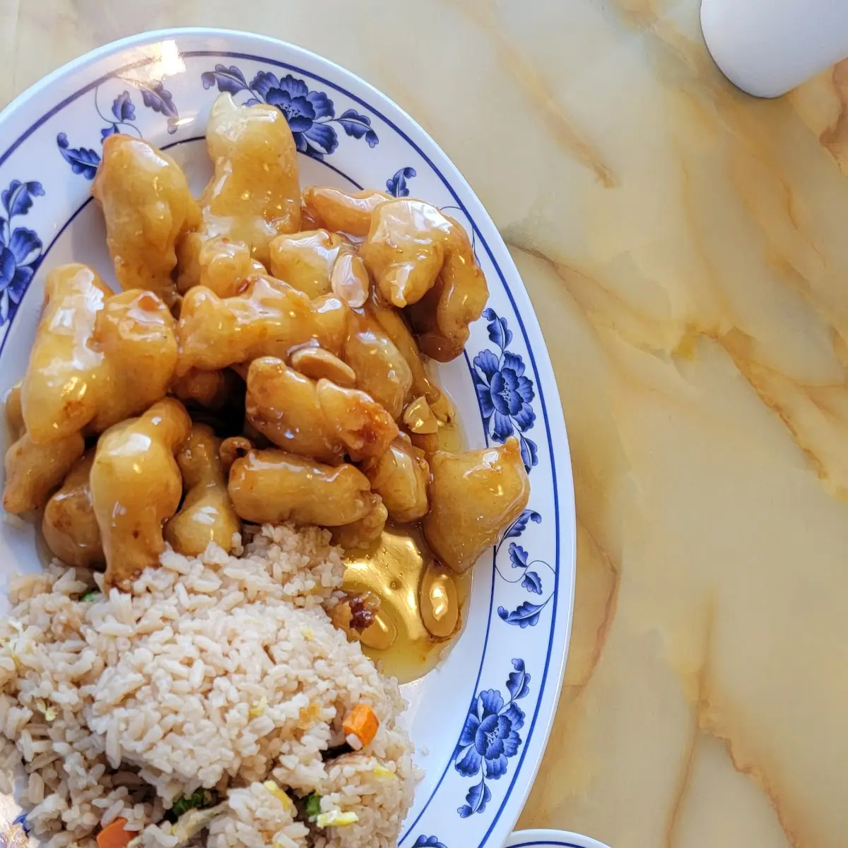 Yum Yum Chicken with Crab Rangoon