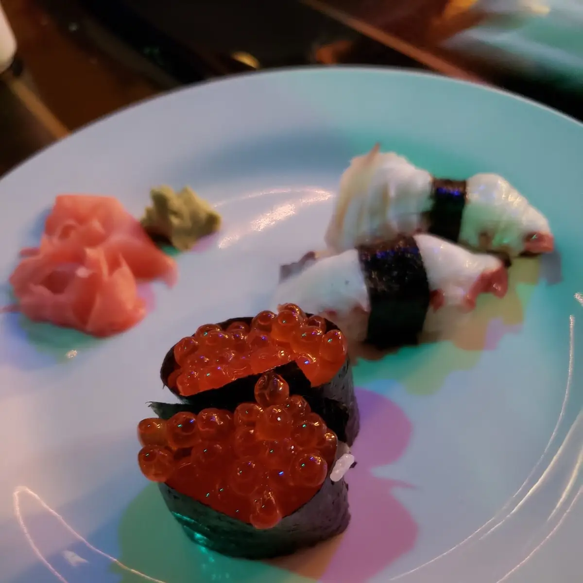 Salmon Roe & Octopus Nigiri