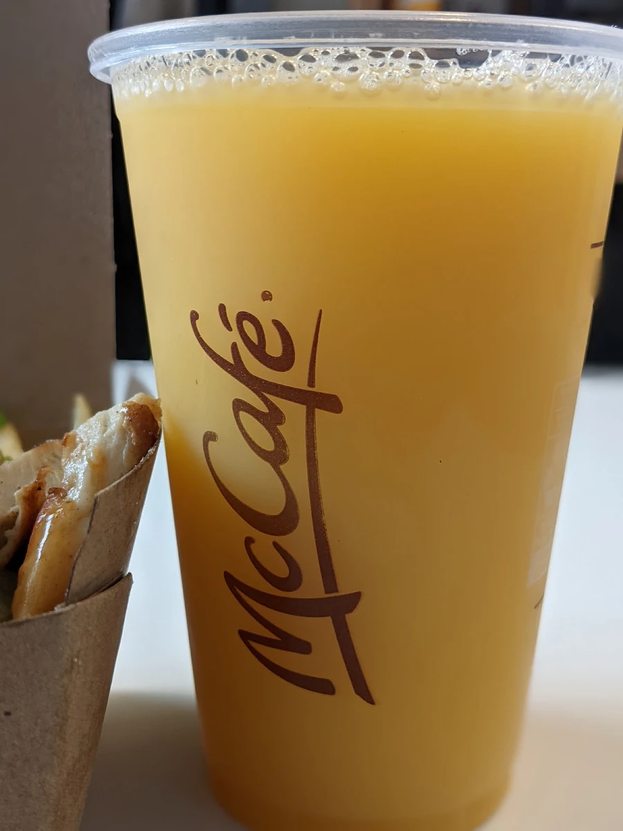 Minute Maid Orange Juice, McDonald's
