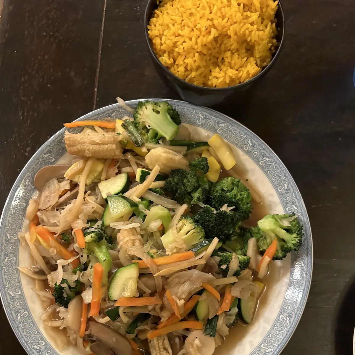 Veggie Delight with Fried Rice