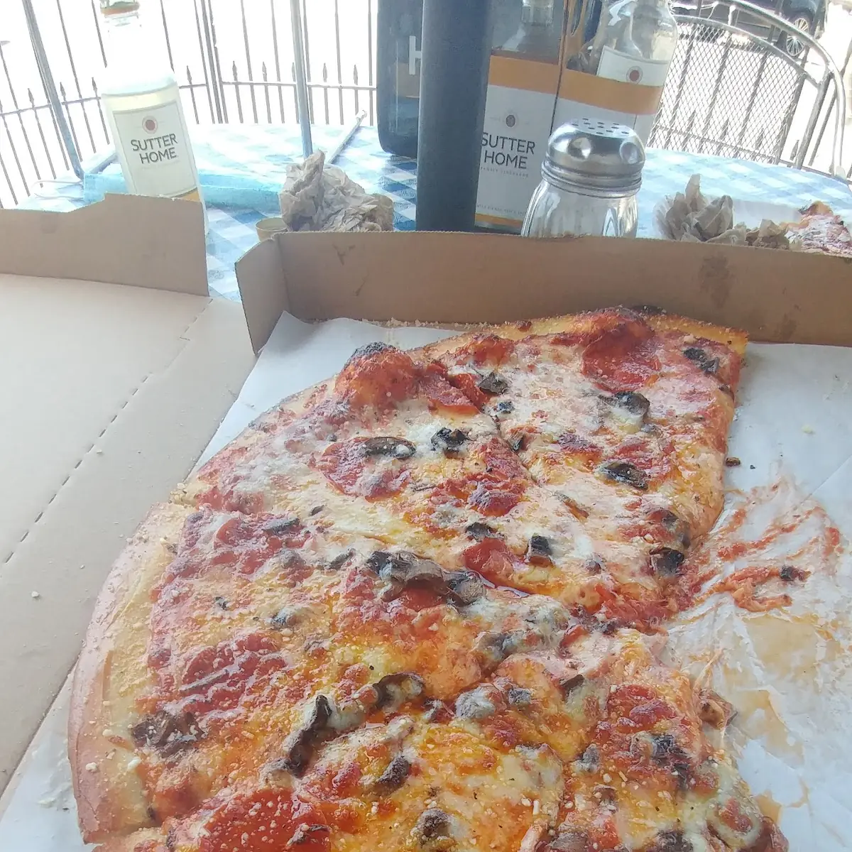 Pepperoni and Mushroom Pizza