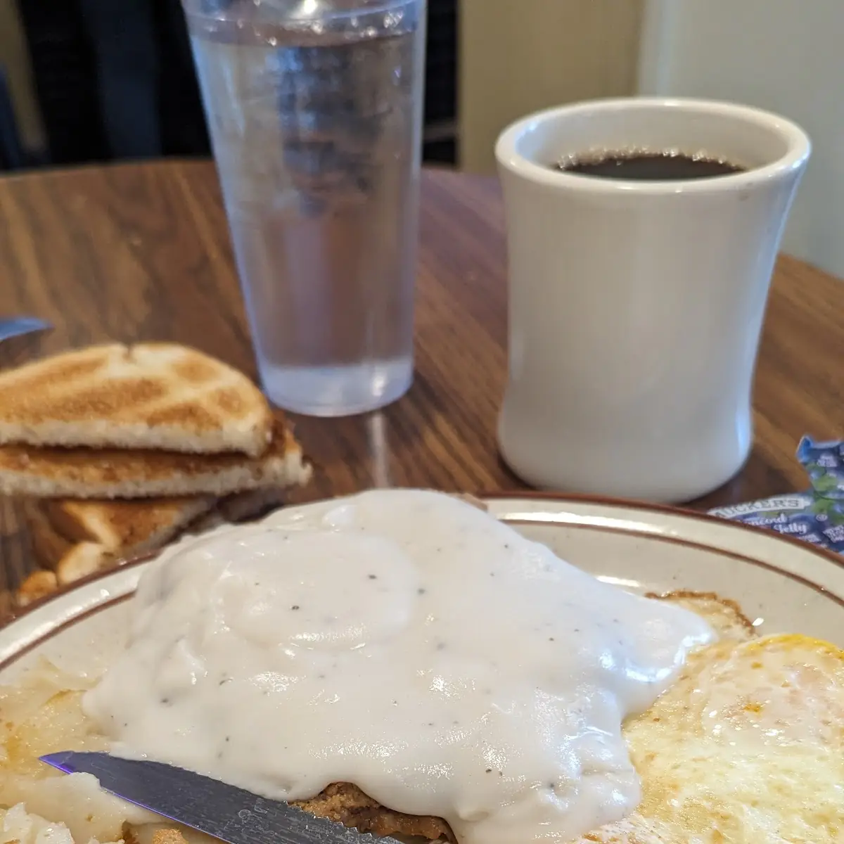Chicken Fried Steak and Eggs