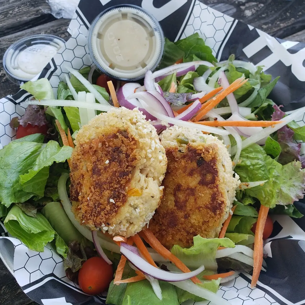 Crab Cake Salad